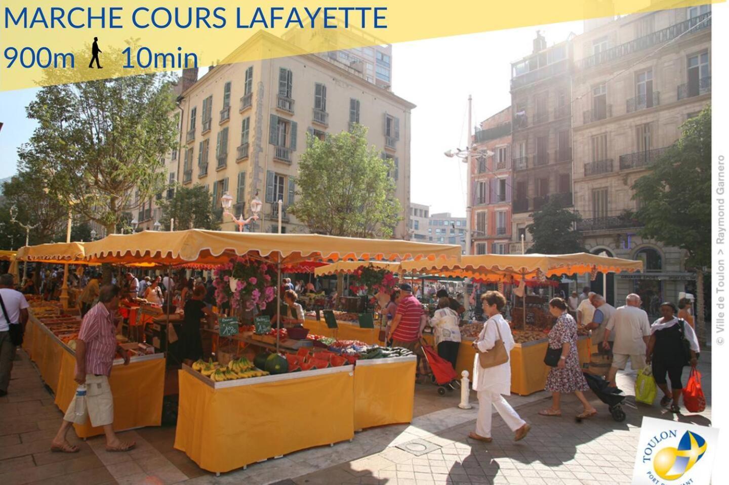 #3 Toulon Centre, Balcon, Lumineux, Stationnement Facile, Tout Confort エクステリア 写真